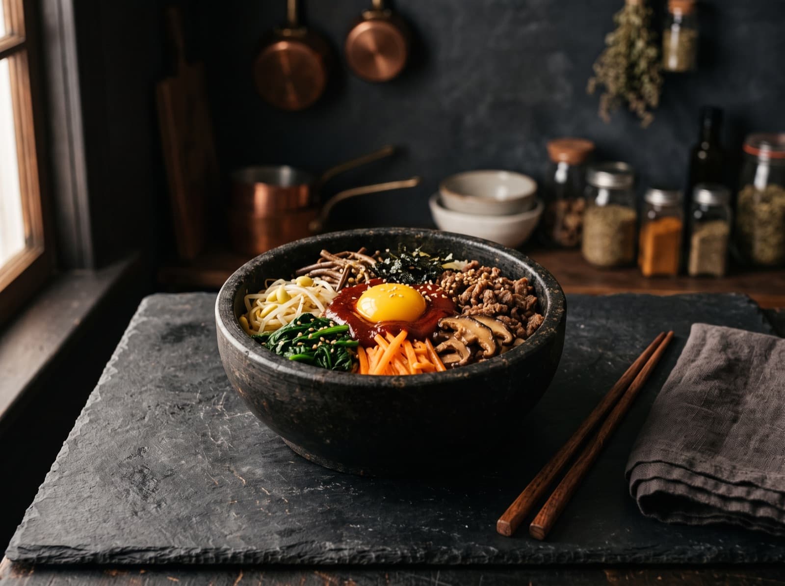 Korean Cuisine: Kimchi & Bibimbap Cooking Class cookery class at Cooking It, Bristol